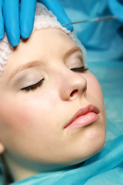 A woman receiving plastic operation — Stock Photo, Image