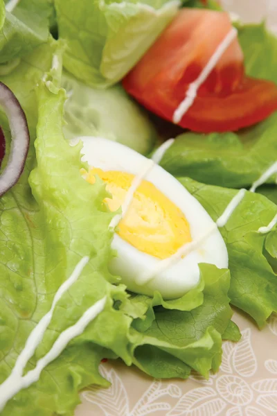 Close-up van een groene salade — Stockfoto