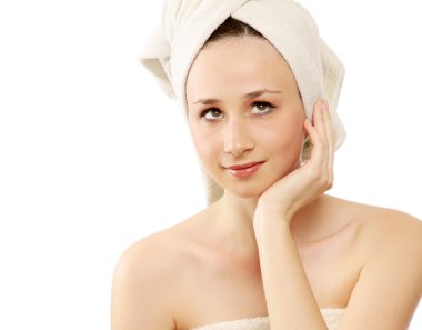 güzel bir kadının yüzüne dokunmak