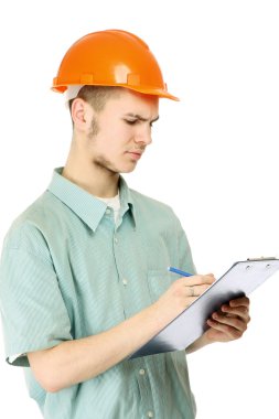 Oluşturucu üzerinde beyaz izole belgeleri doldurma