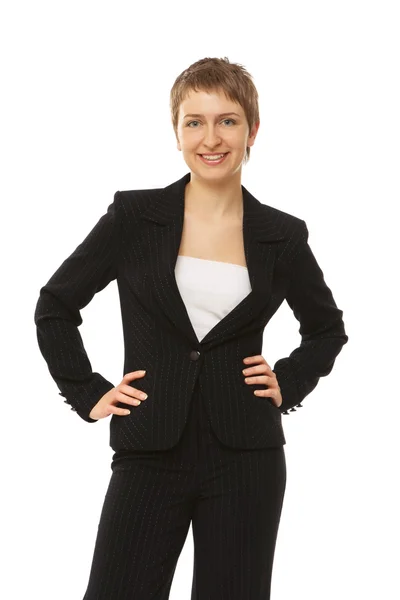 Una mujer de negocios sonriente — Foto de Stock