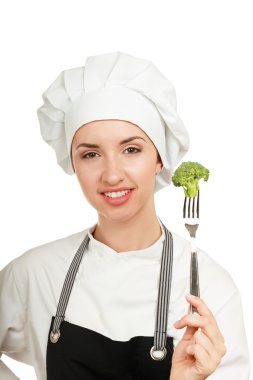 oldukça pişirmek salata çatalla Şef holding