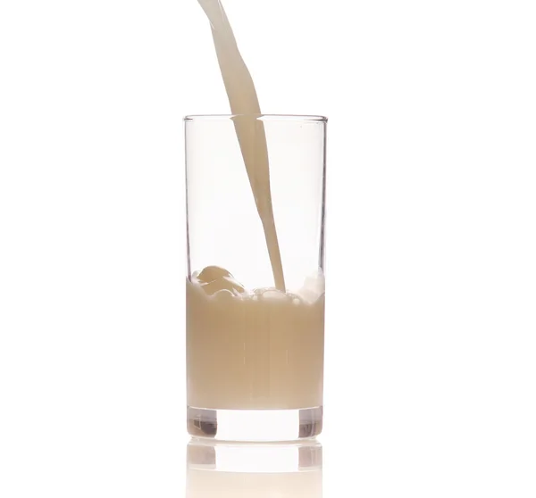Um copo de leite — Fotografia de Stock