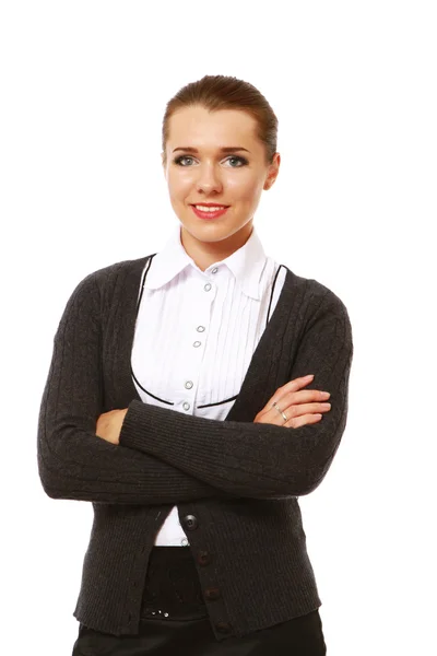 A businesswoman standing — Stock Photo, Image