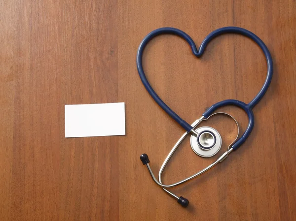 A stethoscope in a shape of heart — Stock Photo, Image
