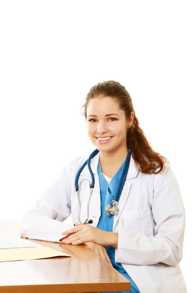 A female doctor working — Stock Photo, Image