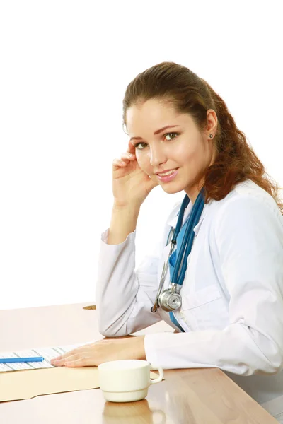 A female doctor working — Stock Photo, Image