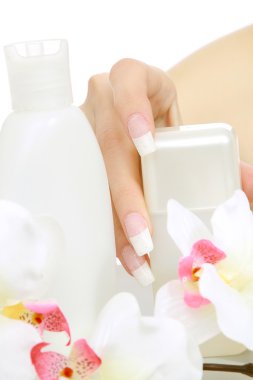 kozmetik ürünleri çok dokunaklı bir el