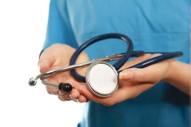 üniformalı kadın doktor portresi