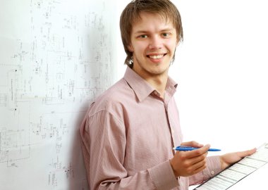 Notlar yakışıklı genç