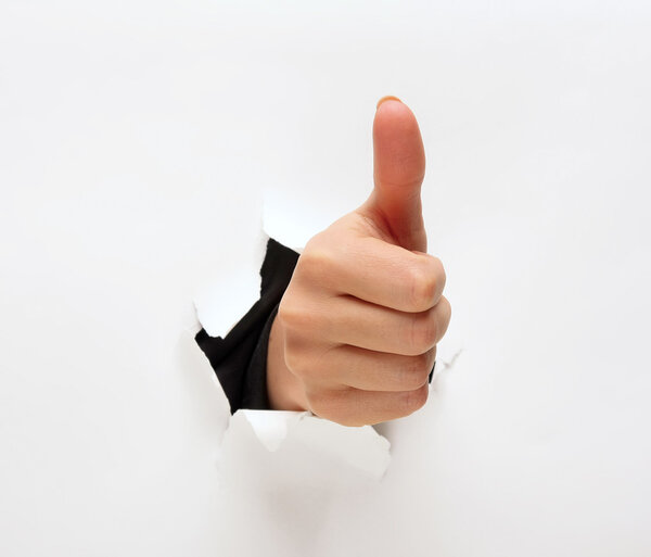 Closeup of a man's hand