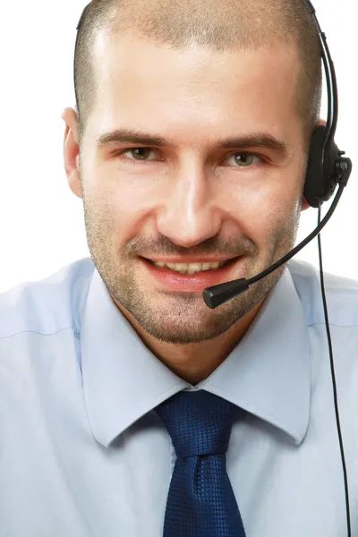 Young call center executive — Stock Photo, Image