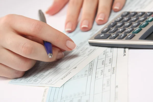 Analyse von Finanzdaten. — Stockfoto