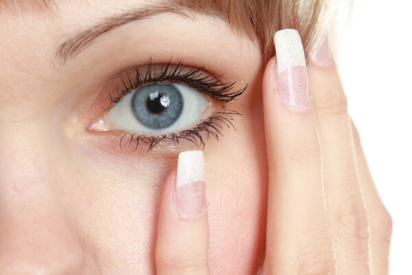 part of a female face