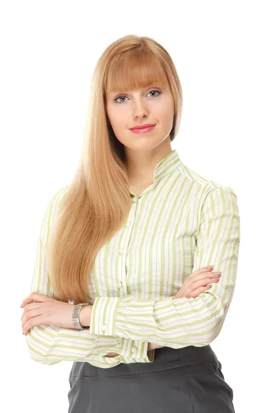 Portrait of a young attractive woman — Stock Photo, Image