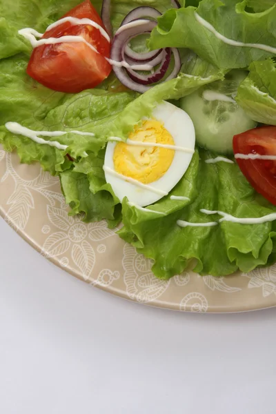 Ein frischer Salat auf einem Teller — Stockfoto
