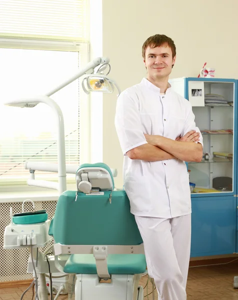 Man dentist at his office — Stock Photo, Image