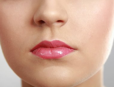 güzel parlak dudak makyaj