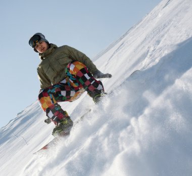Extreme snowboarding.