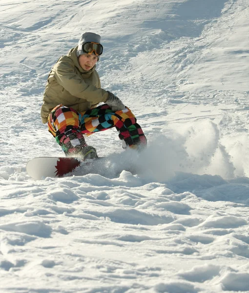 Екстремальний сноубординг . — стокове фото