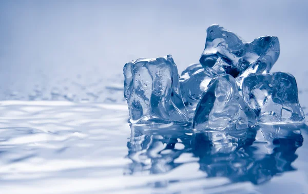 Melting ice on white. — Stock Photo, Image