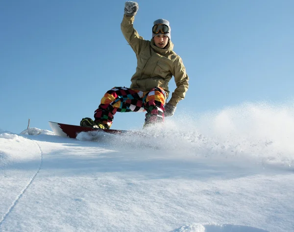 Extrem snowboard — Stockfoto