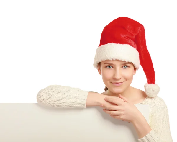 Kerstmis vrouw — Stockfoto