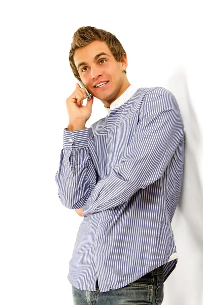 Businessman calling on mobile phone — Stock Photo, Image