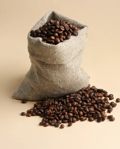 Bag of coffee beans — Stock Photo, Image