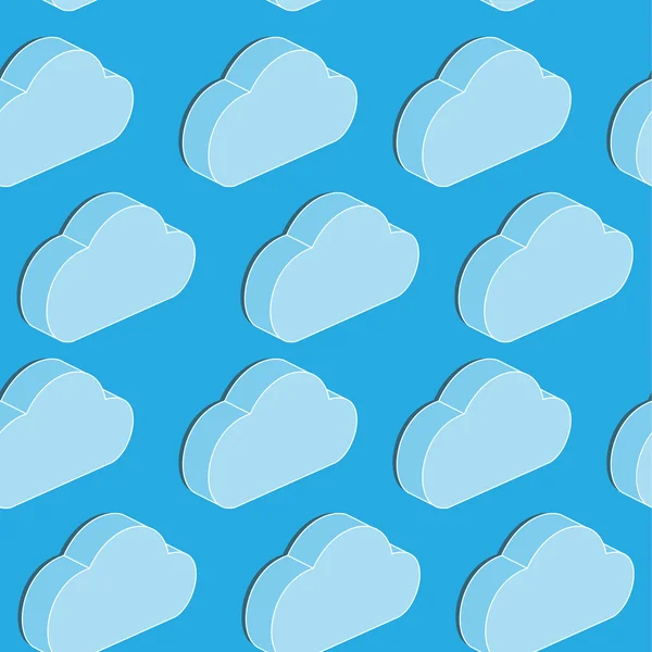 Simple form of clouds in the orthographic projection. — Stok Vektör