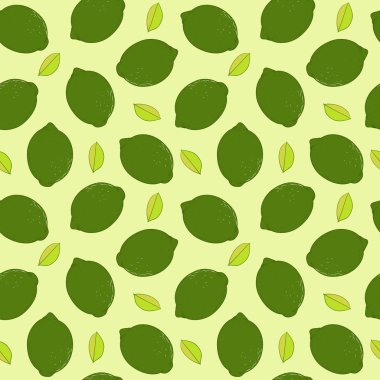 sorunsuz geçmiş yeşil limon ve yaprak ile.