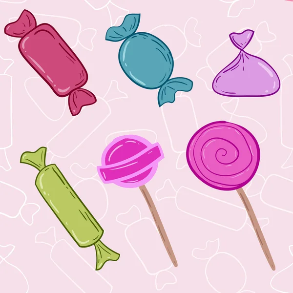 Icône de bonbons dessin animé . — Image vectorielle