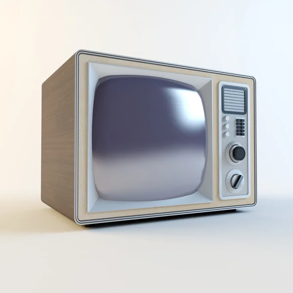 Старый ретро-телевизор — стоковое фото