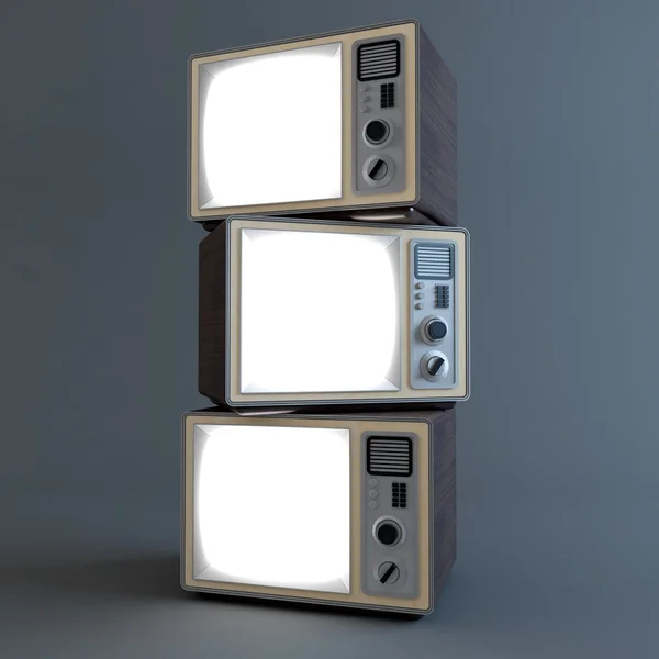 Alter Retro-Fernseher — Stockfoto