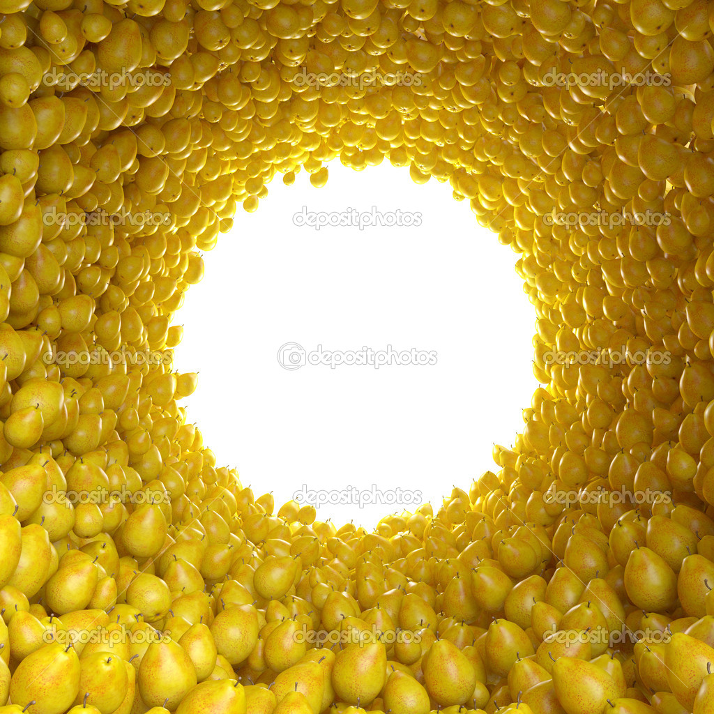 Сircular tunnel of pears
