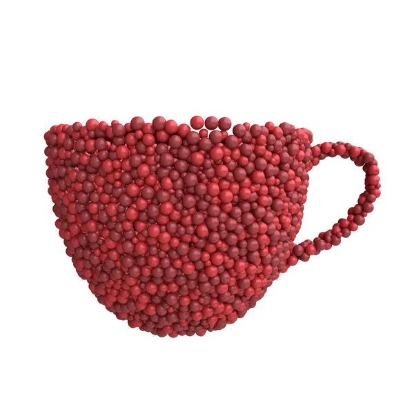 Taza de cerezas — Foto de Stock