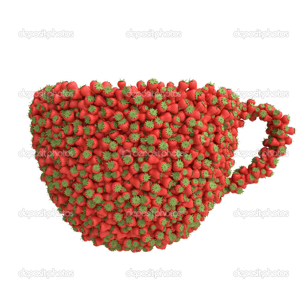 Cup of strawberries