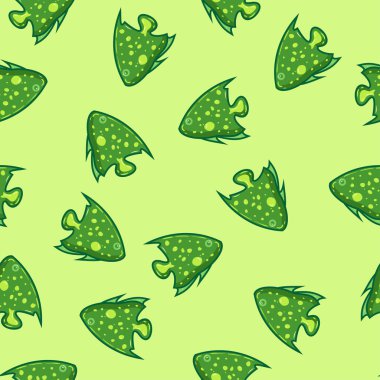 karikatür Okyanus balık ile seamless modeli