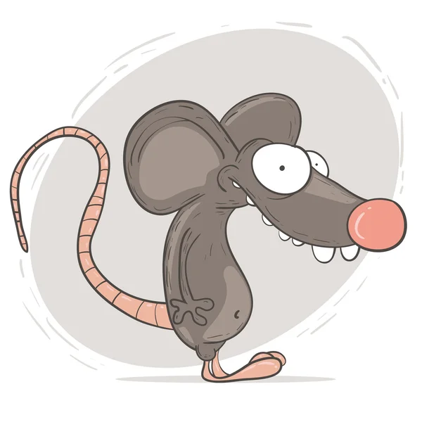Cartoon character rat — Stock Vector