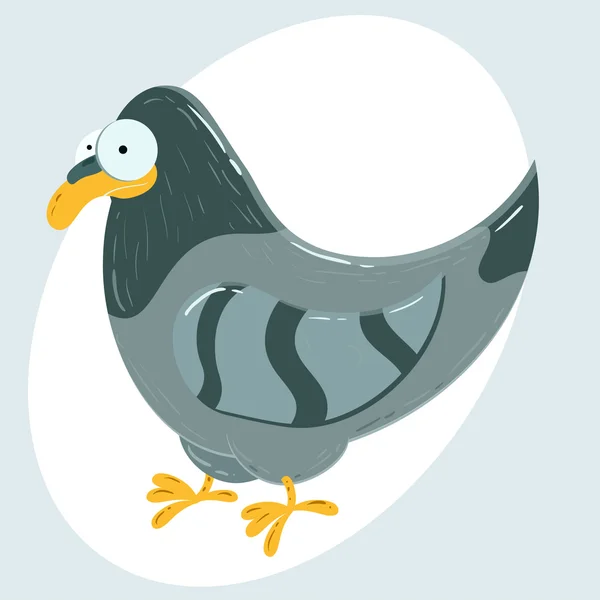 Мультяшный голубь — стоковый вектор