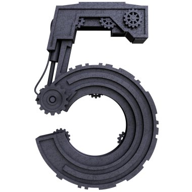 5 kirli metal siyah numara