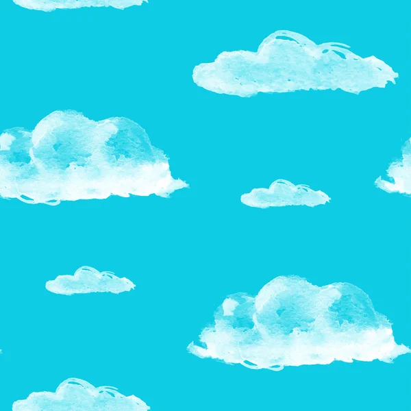 Fond avec nuages blancs — Image vectorielle
