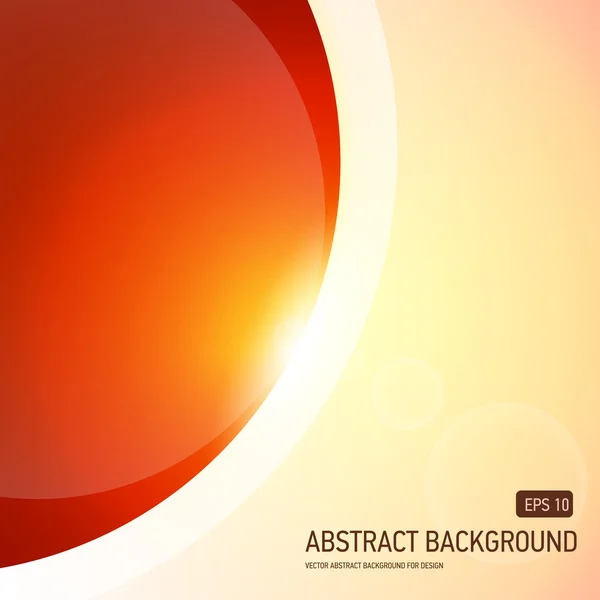 Background with red sphere or planet — Stock Vector