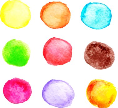 renkli dairesel noktalar