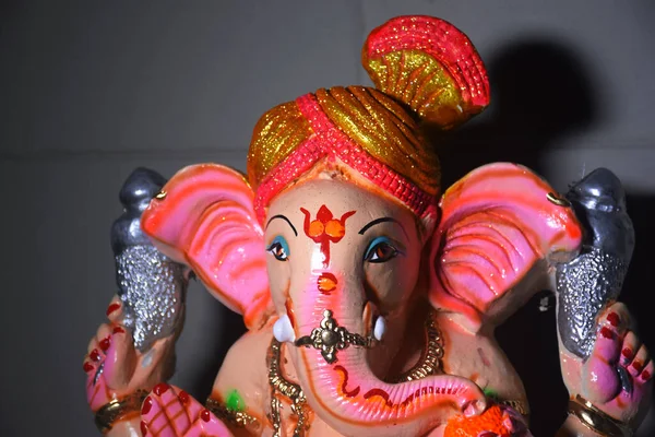 Lord Ganesha Ganesha Festival Lord Ganesha Auf Buntem Hintergrund — Stockfoto
