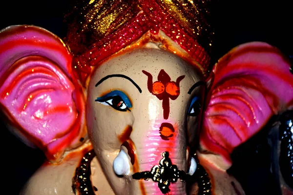 Όμορφο Είδωλο Του Κυρίου Ganesha Ελέφαντα Επικεφαλής Τον Ινδουιστικό Θεό — Φωτογραφία Αρχείου