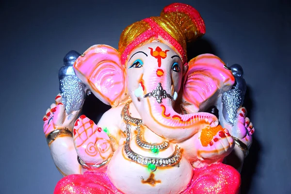 Schöne Idol Von Lord Ganesha Elefanten Kopf Hindu Gott Ganesh — Stockfoto