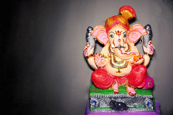 Beautiful Idol Lord Ganesha Elephant Headed Hindu God Ganesh Chaturthi — Stock Photo, Image