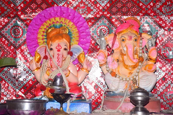 Prachtig Idool Van Lord Ganesha Olifant Hoofd Hindoe God Ganesh — Stockfoto