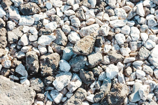 Pebbles Fundo Fundo Abstrato Com Seco Redonda Cinza Pedras Reeble — Fotografia de Stock